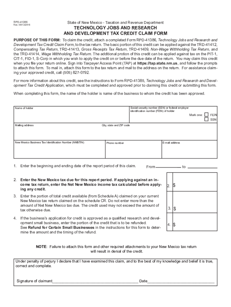  Realfile Tax Newmexico Govrpd 41386State of New Mexico Taxation and Revenue Department Rev 2016-2024