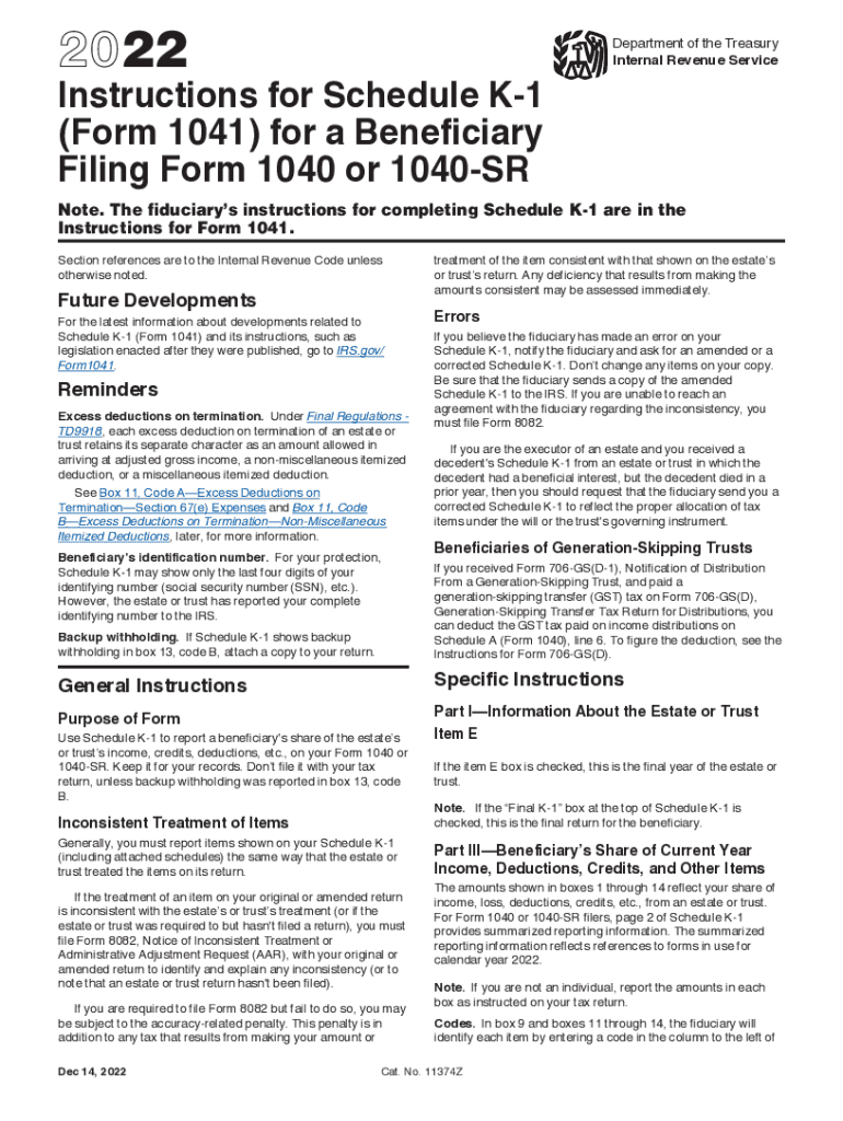  22 Internal Revenue Service Department of the Treasury IRS Tax Forms 2022-2024