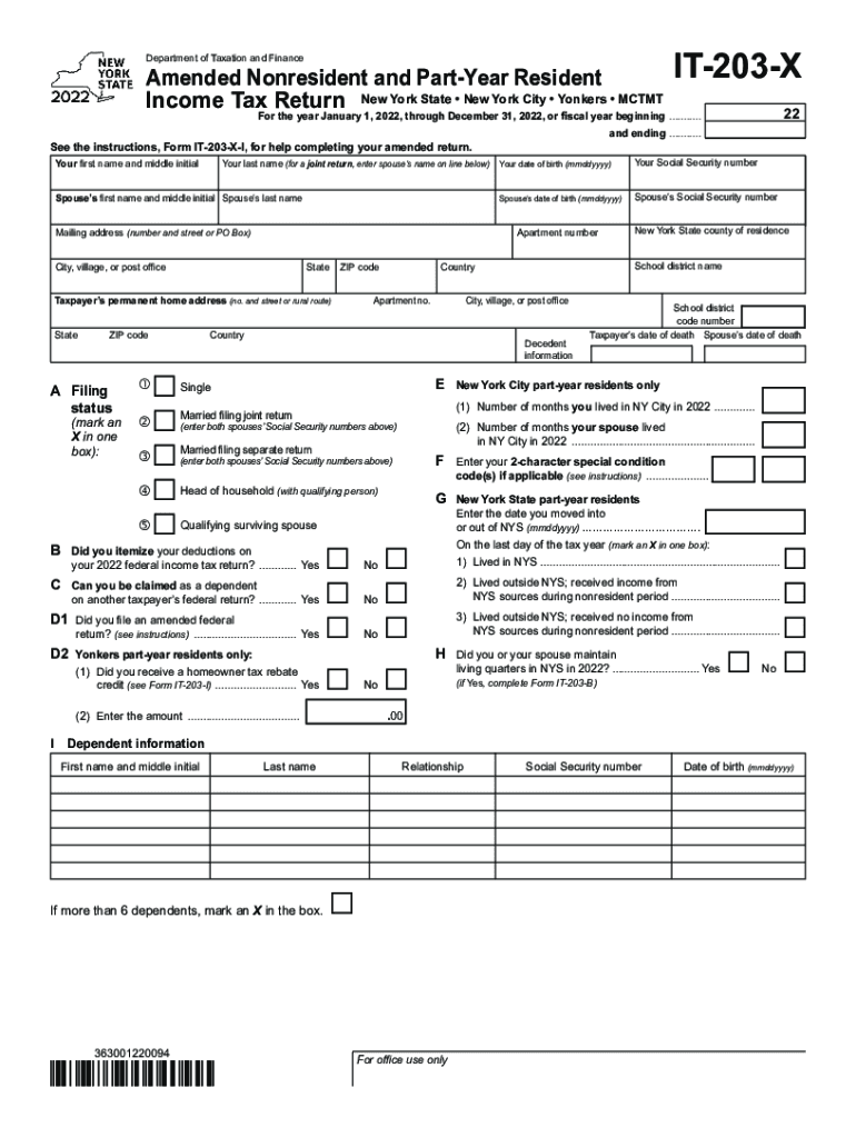  it 203 Nonresident and Part Year Resident Income Tax Return Information 2022-2024