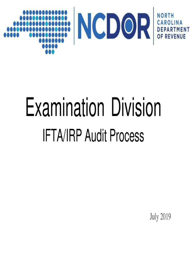  Examination Division IFTAIRP Audit Process July 2 2019-2024