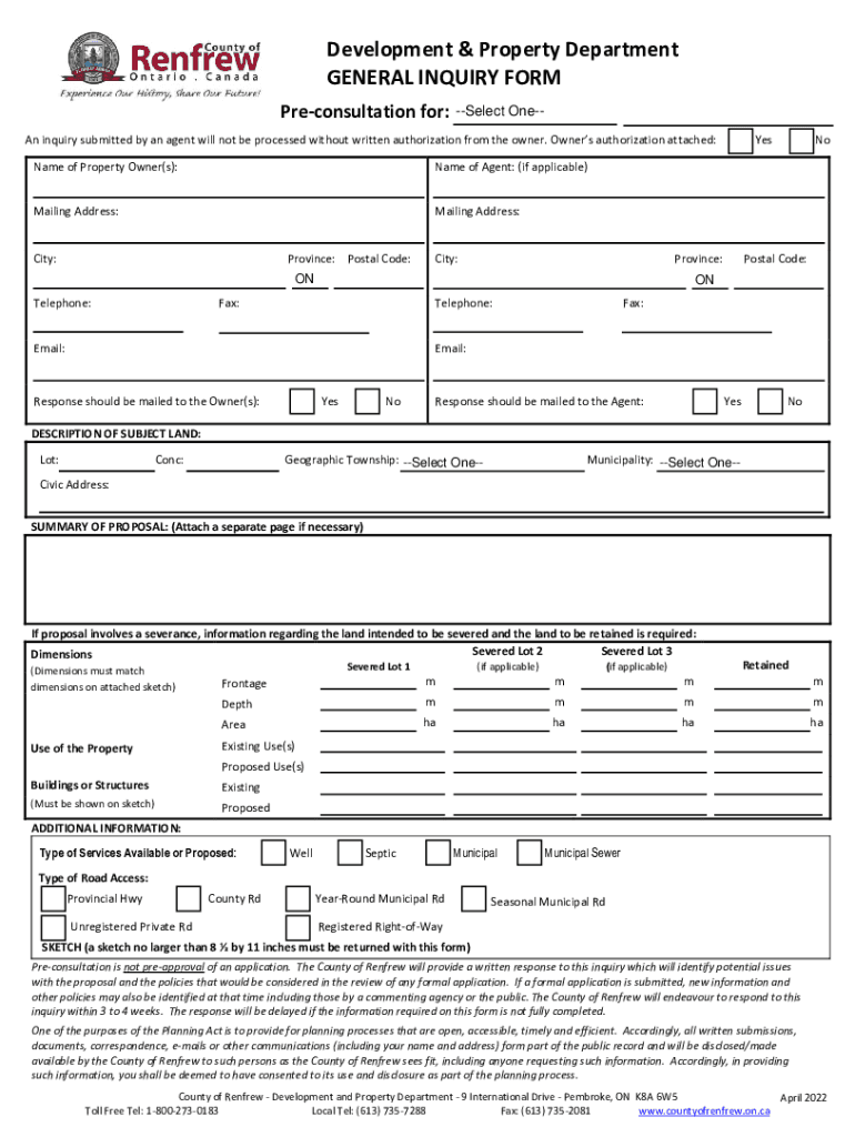  22 Property Inquiry Form Templates in PDFDOC 2022-2024