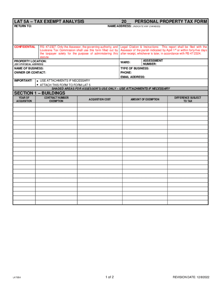 La Tax Exempt 20222024 Form Fill Out and Sign Printable PDF Template