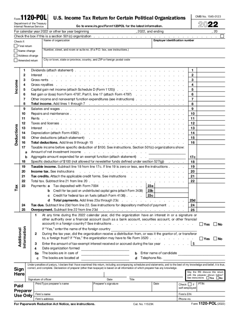  About Form 1120 POL, U S Income Tax Return for CertainFederal Form 1120 POL U S Income Tax Return for CertainForm1120 POL U S in 2022-2024