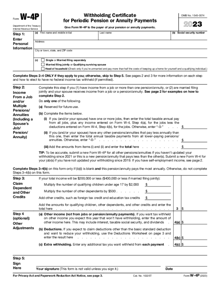  W 4 Form Federal 2023-2024