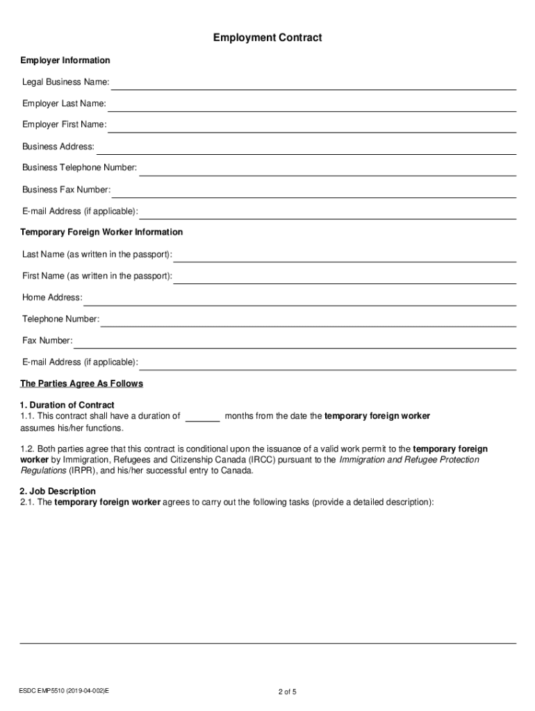 AGRICULTURAL STREAM EMP5510E  Form