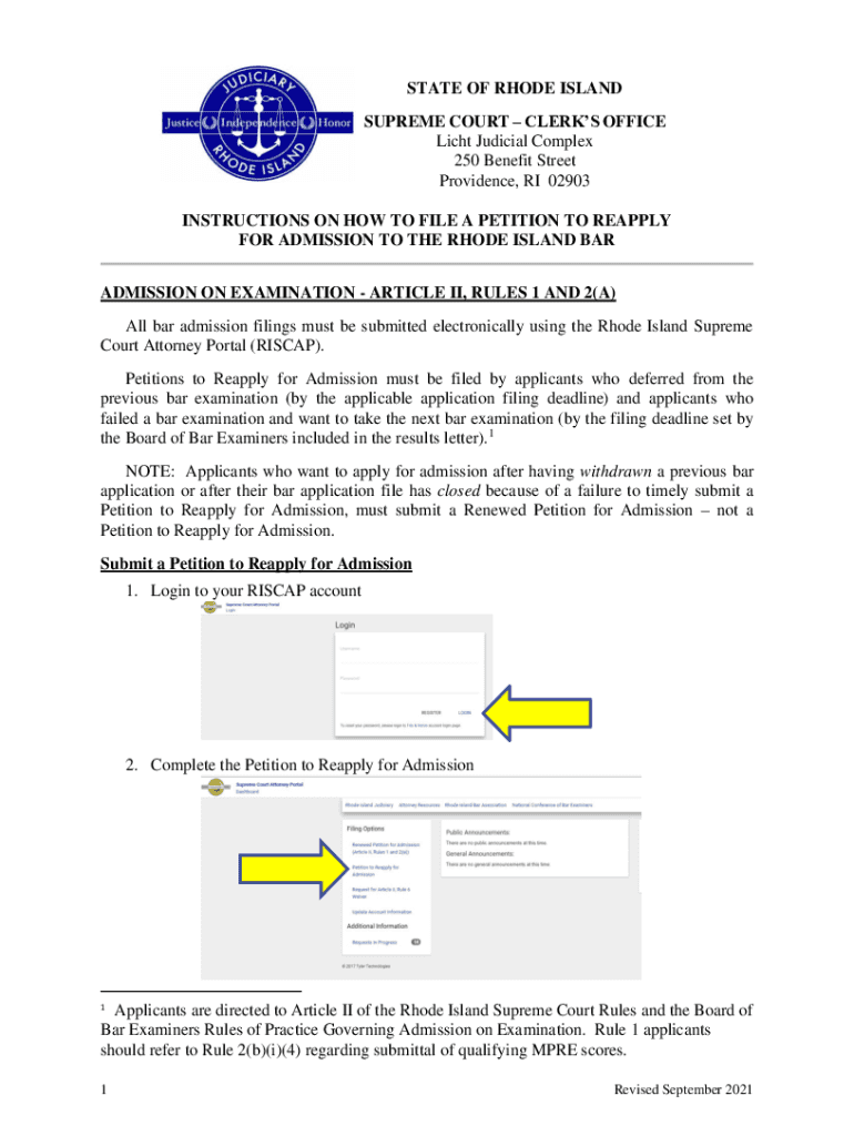  STATE of RHODE ISLAND SUPREME COURT 2021-2024