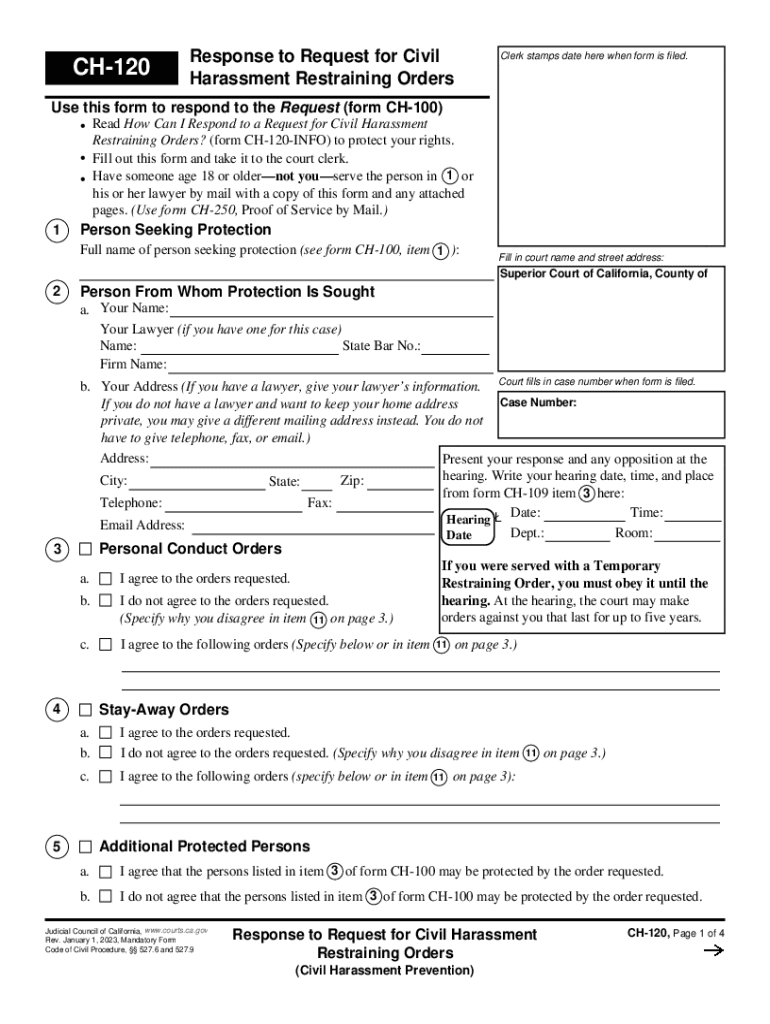  CA CH 120 Form 2023-2024