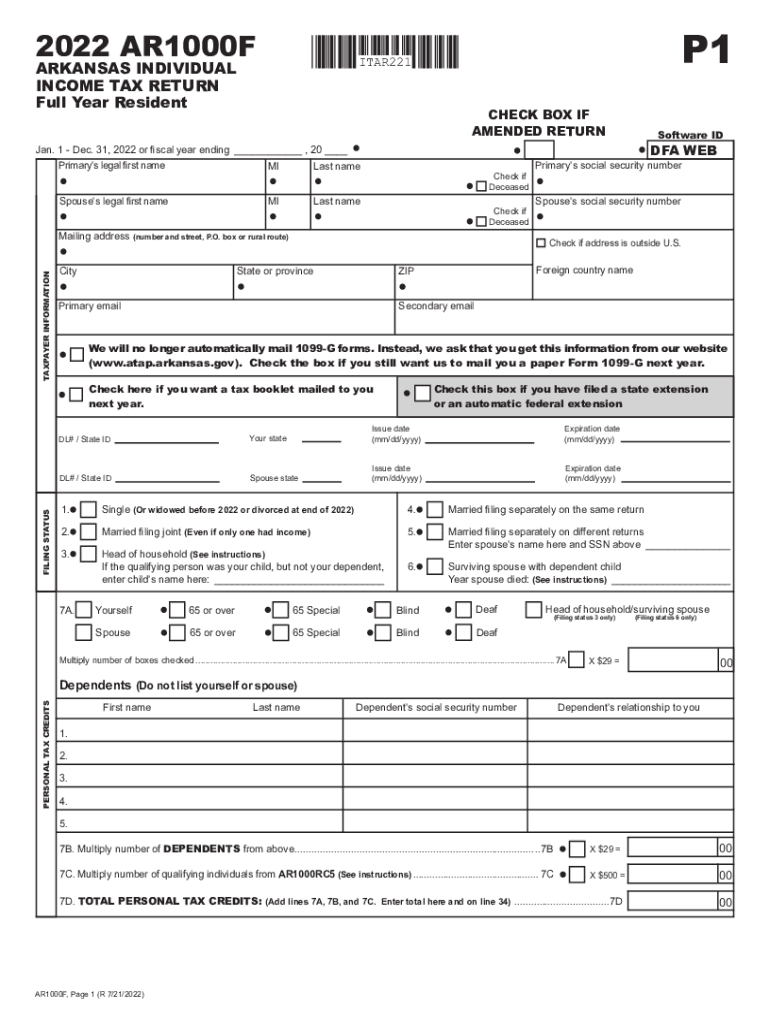  Enhanced Form it 201 X, Amended Resident Income Tax 2022-2024