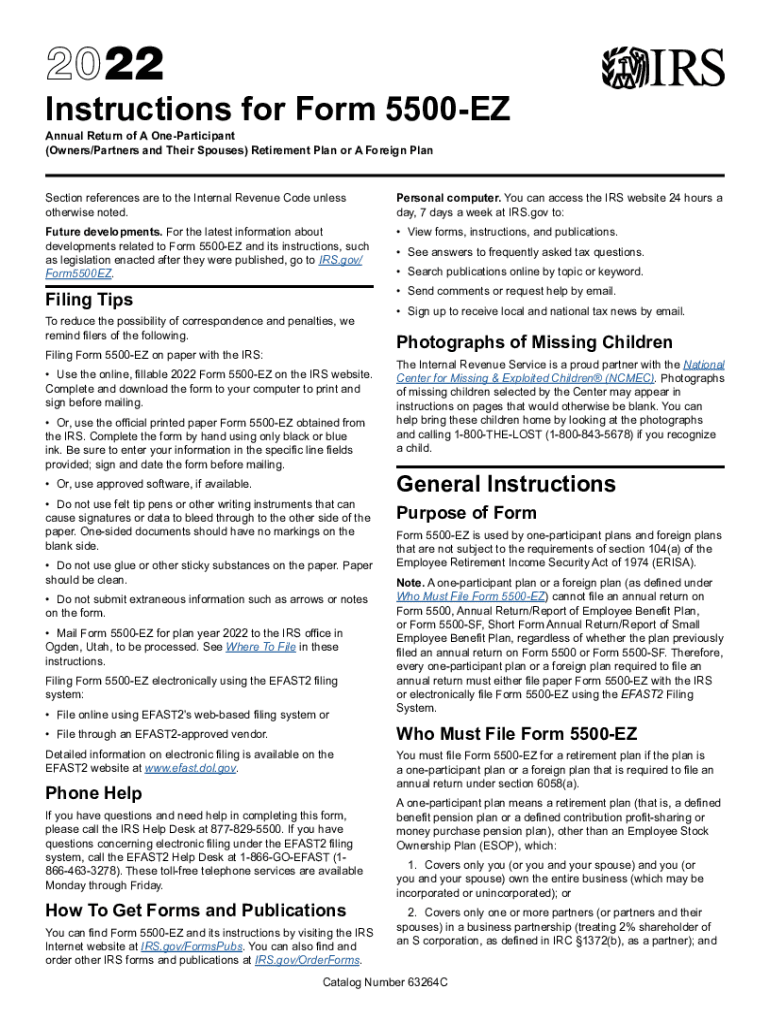  Form 5500 EZHow to Fill it Out for Your Solo 401k 2022-2024