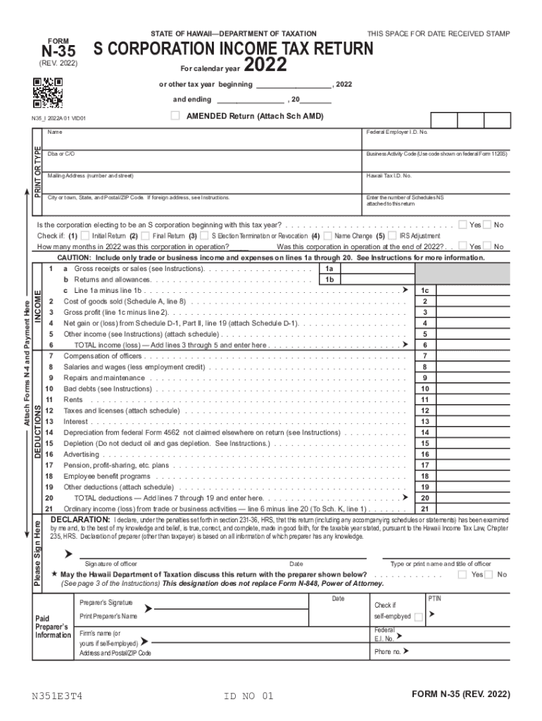  Hawaii Income Tax Forms by Tax Year E File Your Taxes 2022