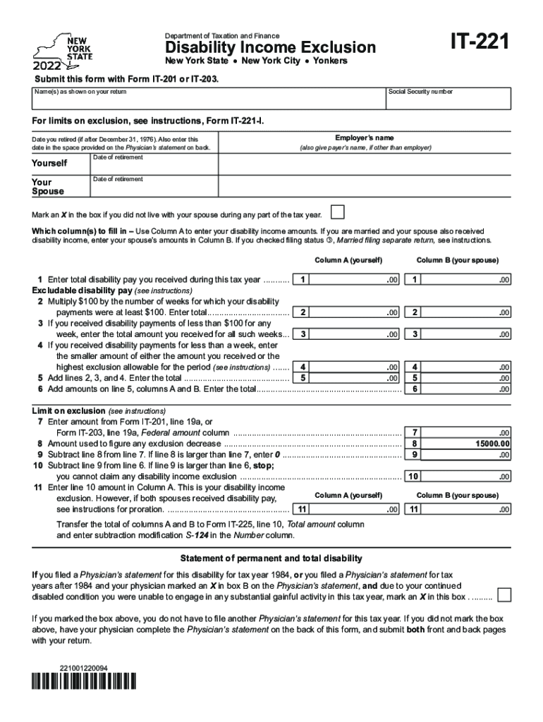  Form it 201, Resident Income Tax Return Tax NY Gov 2022