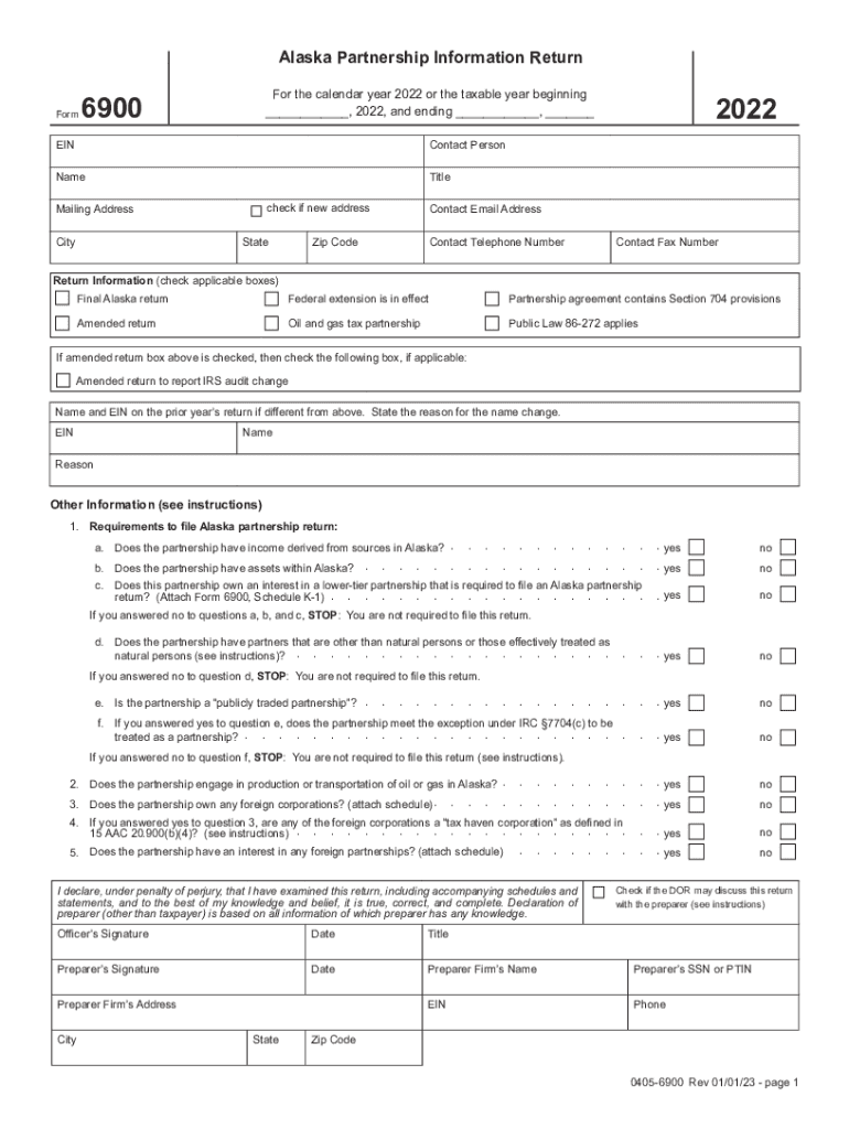  AK DoR 6900 Form 2022-2024