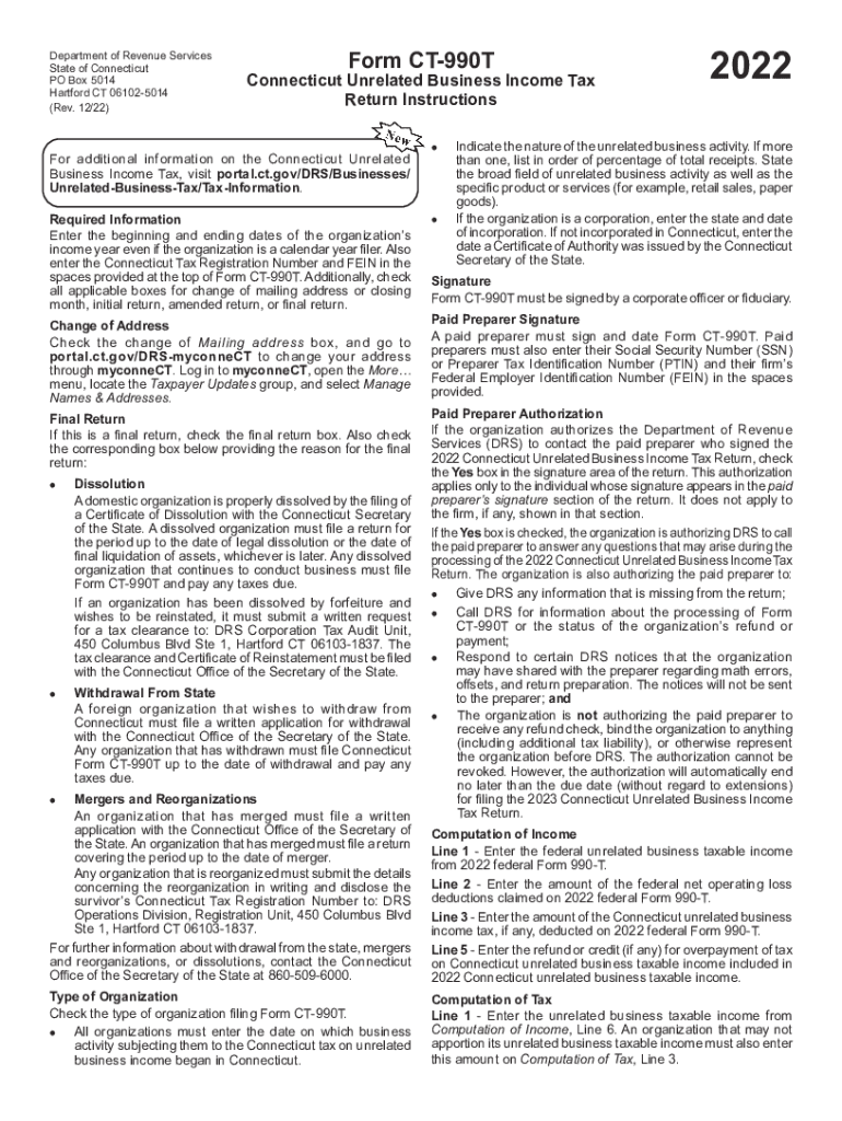 Department of Revenue Services State of Connecticut  Form