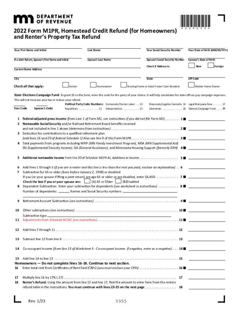  MN DoR M1PR Form 2022-2024