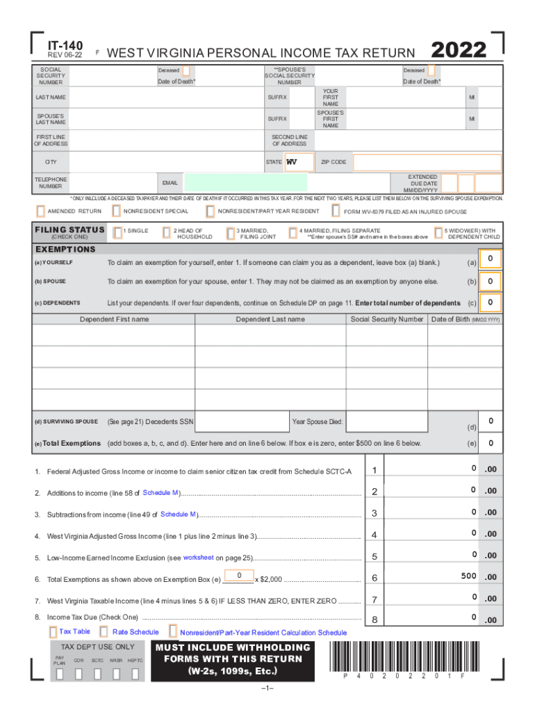  it 140 PITFormsandInstructions TY2022 Initial Draft 08 03 Indd 2022-2024