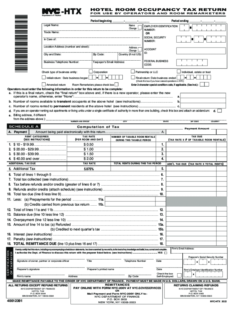  Request for Ruling Hotel Room Occupancy Tax FLR#024791 2022-2024