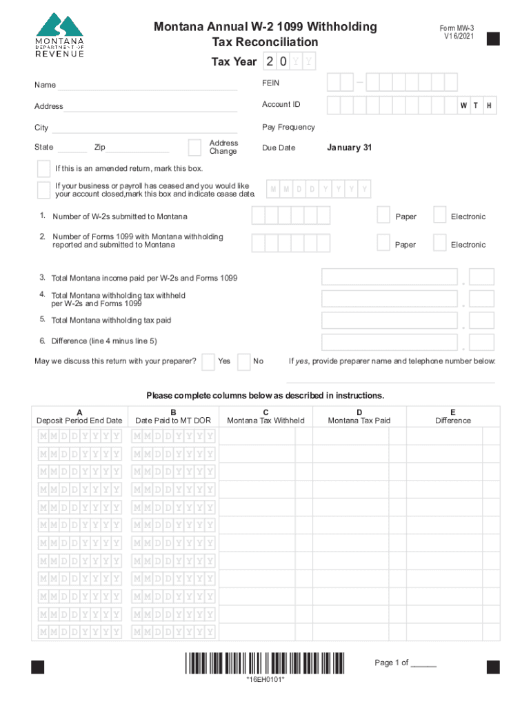  MT DoR MW 3 Form 2022