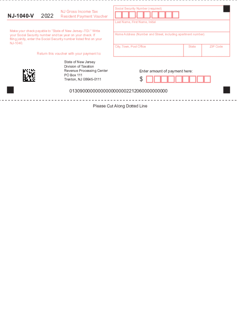 Nj V 20222024 Form Fill Out and Sign Printable PDF Template signNow