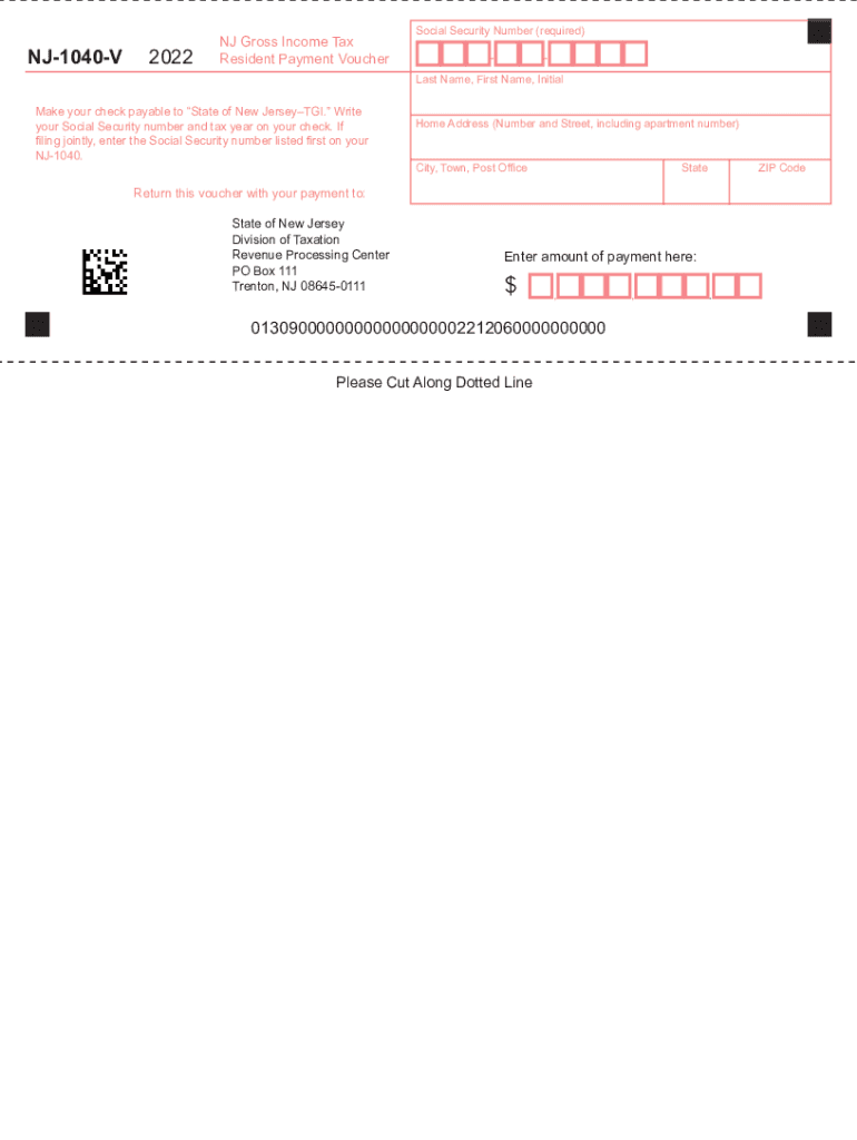  NJ Gross Income Tax Declaration of Estimated Tax EFile 2022-2024