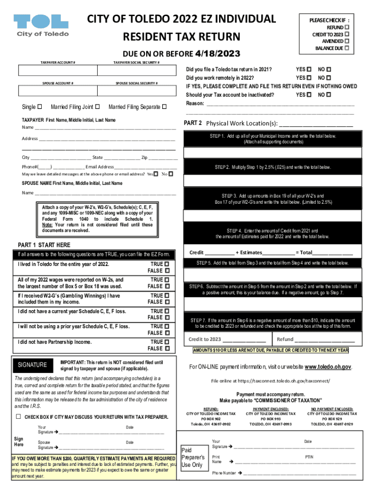  Filing Season Tips Ohio Department of Taxation 2022-2024