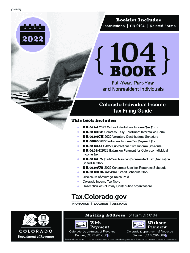 104 Book, Colorado Individual Income Tax Filing Guide  Form