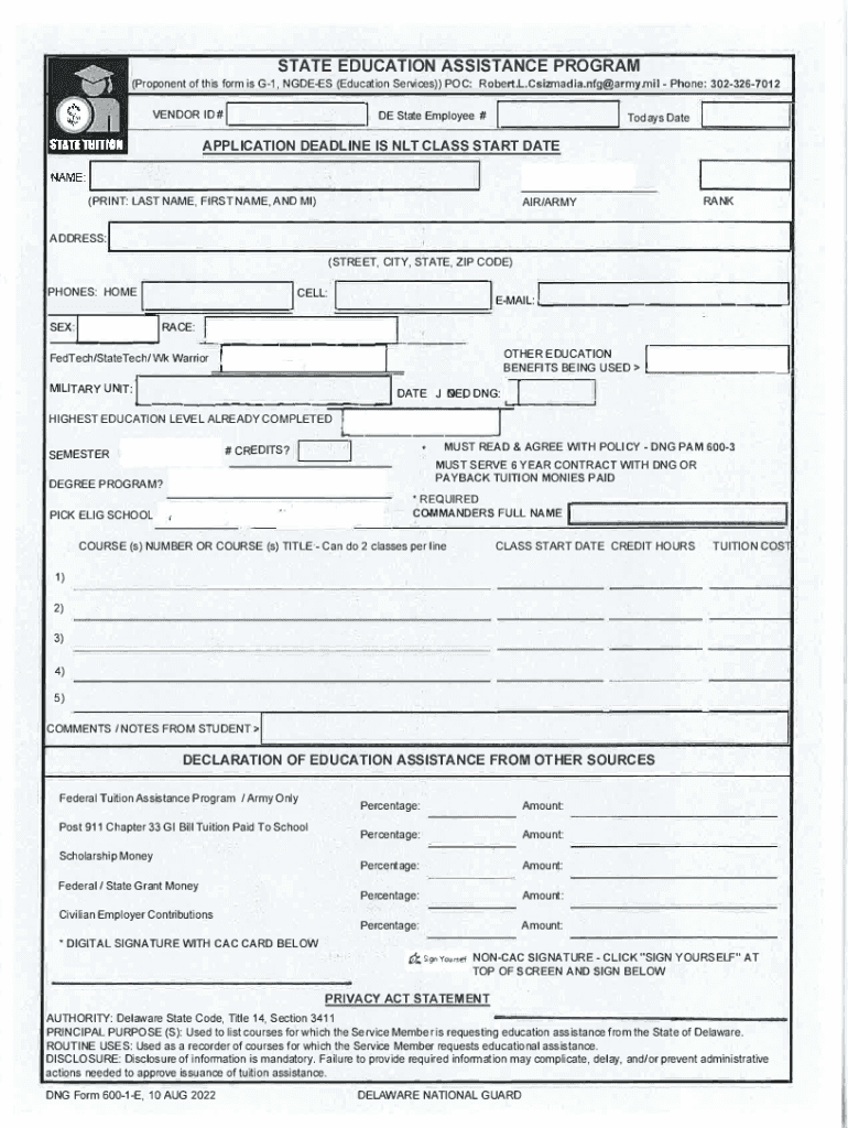  Education ServicesDepartment of Emergency and Military 2022-2024