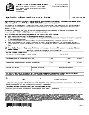 Application License Form Ca