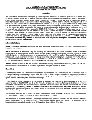 Sexual Misconductabuse Disclosure Release Form