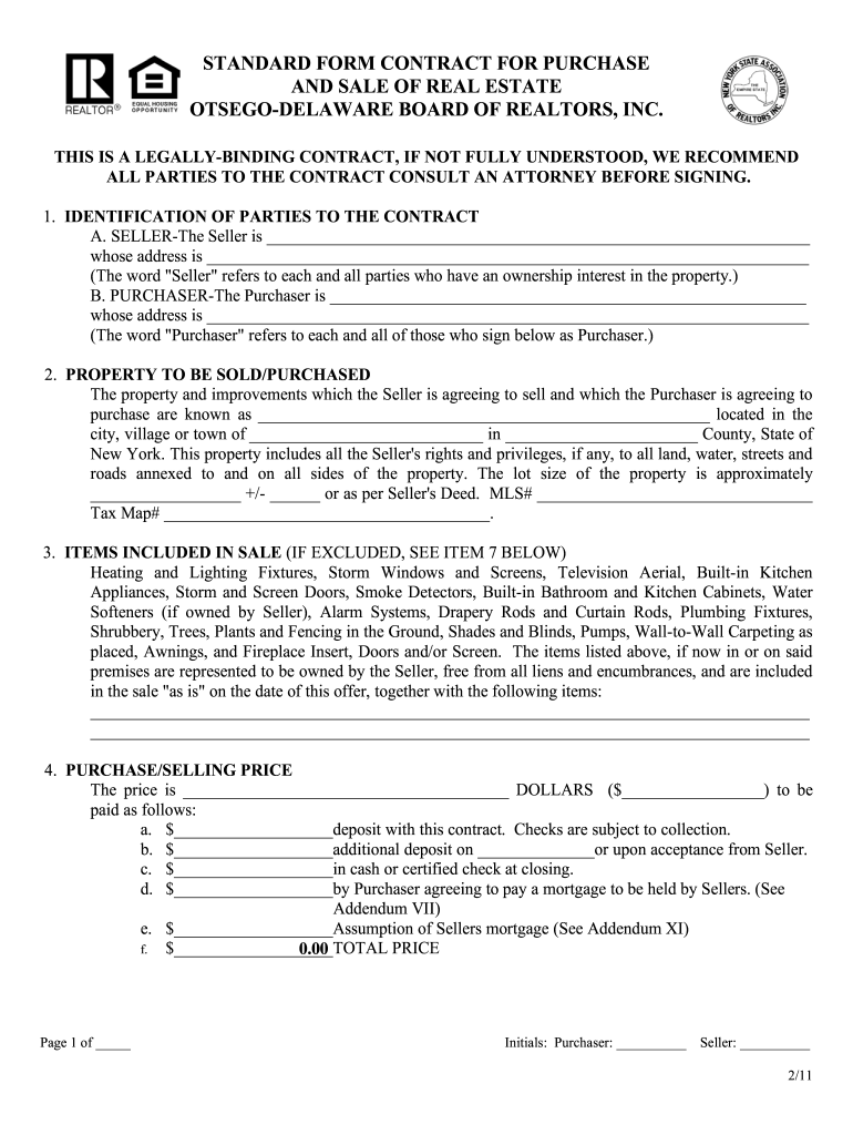  Standard Form Contract 2011-2024