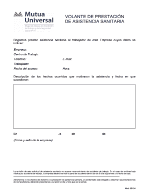 DE ASISTENCIA SANITARIA Mutuauniversal  Form