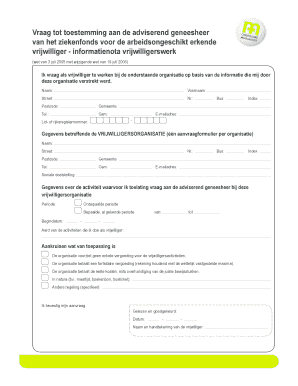 Aanvraag Vrijwilligerswerk Cm  Form