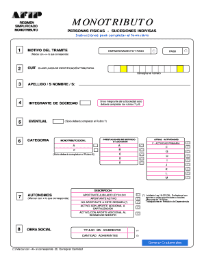 Formulario 158 Afip