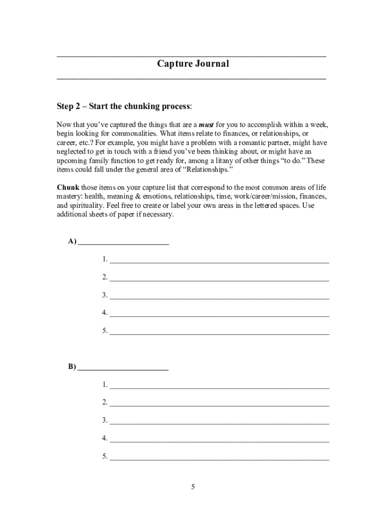Tony Robbins Rpm Planner PDF  Form