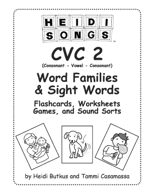CVC2 Short a Word Family Ad Ag Ap Bingo  Form