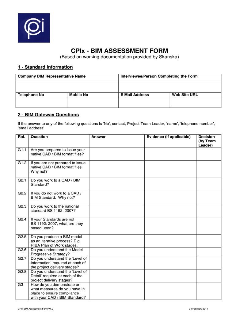 Bims Test Printable  Form