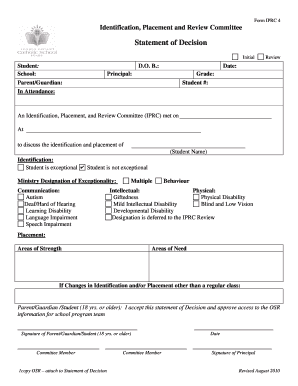 Iprc Form