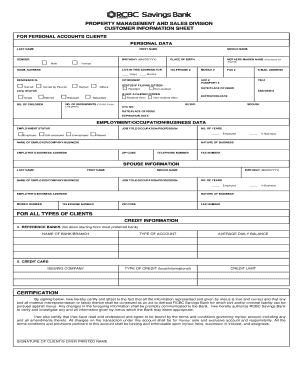 Rcbc Account Opening  Form