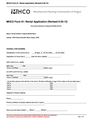 Mhco Forms