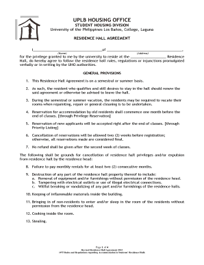 Uplb Housing  Form