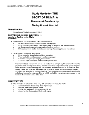 The Story of Blima PDF  Form