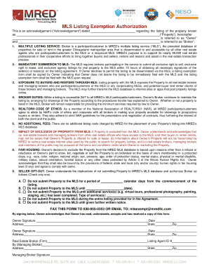 Mls  Form