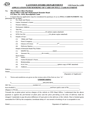 Csd Installment  Form