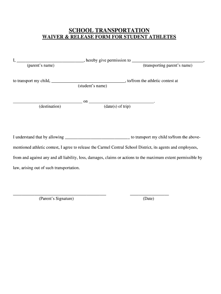 Waiver  Form