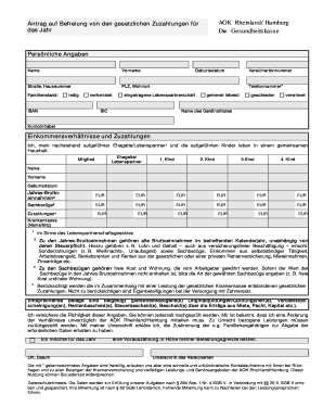 Aok Rheinland Hamburg Zuzahlungsbefreiung  Form