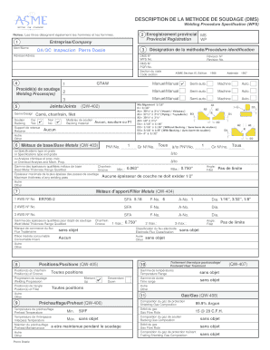 Welding Procedure Specification Format in Excel Download