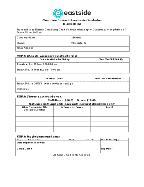 Strawberry Order Form