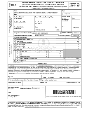 Incometaxreturnverificationform