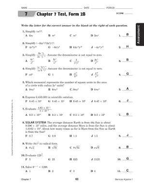 Glencoe Geometry Chapter 2 Test Form 2a Answer Key
