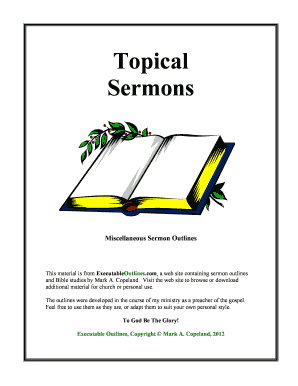 Textual Sermon Outlines PDF  Form