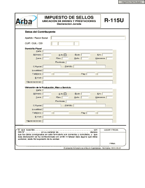 R115u  Form